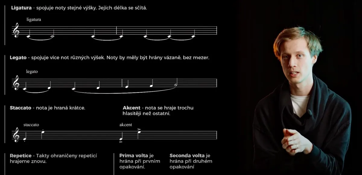 Pochopení základů hudby a notového zápisu v online kurzu Hudební teorie