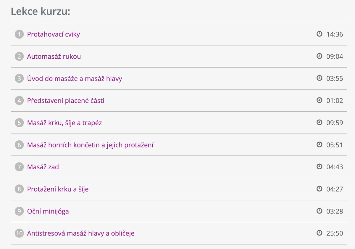 Pro koho je kurz Masáž na židli přes oblečení vhodný