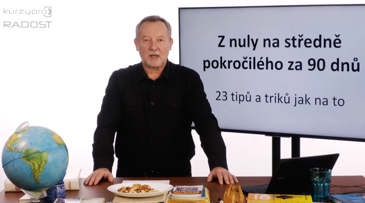 Lektor David Gruber a jeho online kurz Jak se naučit anglicky hravě a pohodlně