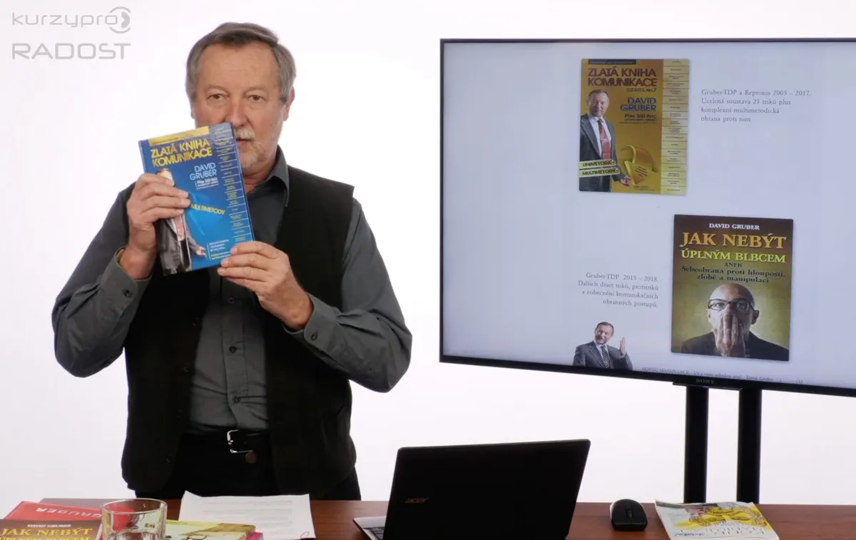 David Gruber: online kurz Jak se ubránit manipulaci a řečnickým trikům
