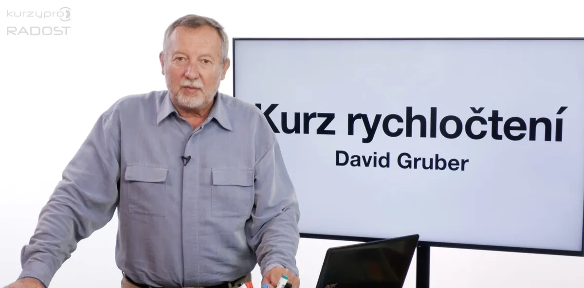 Technika rychločtení a racionálního čtení v kurzu Davida Grubera