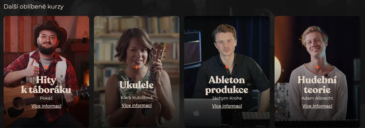 Přehled online kurzů ArtMaster Academy od hudby po kreativní dovednosti