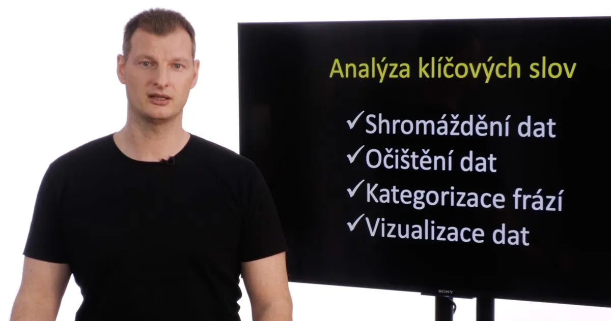Ukázka z lekcí online kurzu analýza klíčových slov
