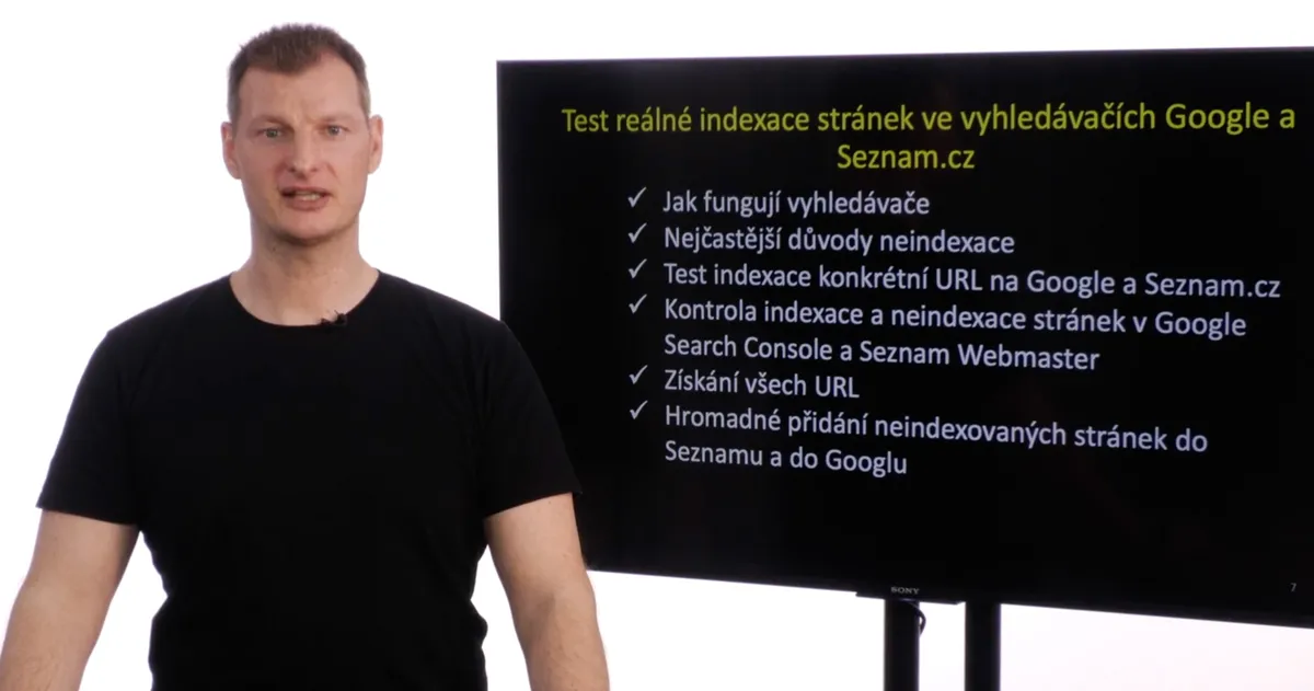 Michal Binka: kontrola reálné indexace webu ve vyhledávačích
