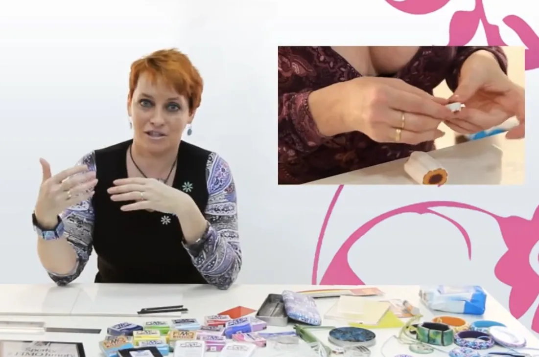 Monika Brýdová: FIMO Květinová louka, ukázka šperků z polymerové hmoty