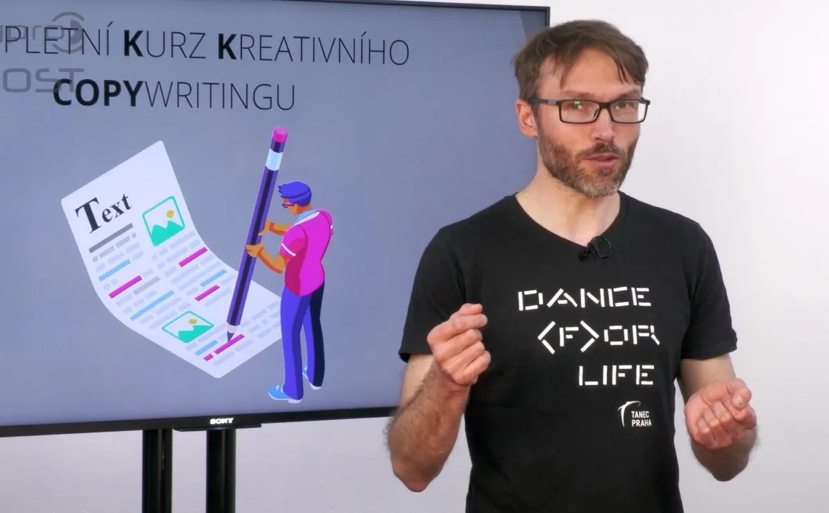 Náhled obsahu online kurzu kreativního copywritingu