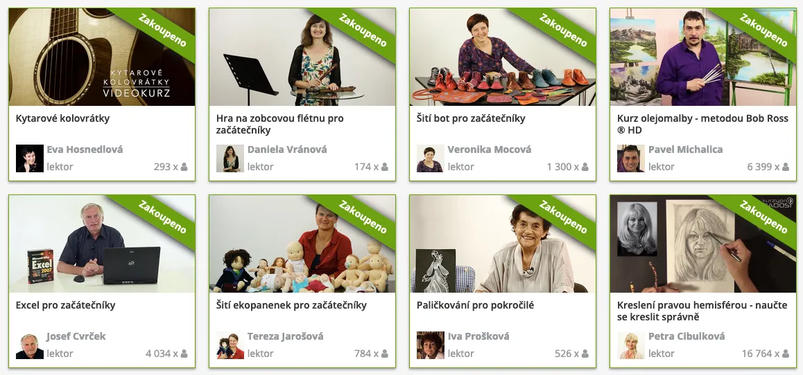 Kurzy pro radost: online kurzy s doživotním přístupem