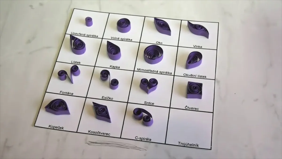 Petra Kroutilová: kurz Quilling, ozdoby z papíru