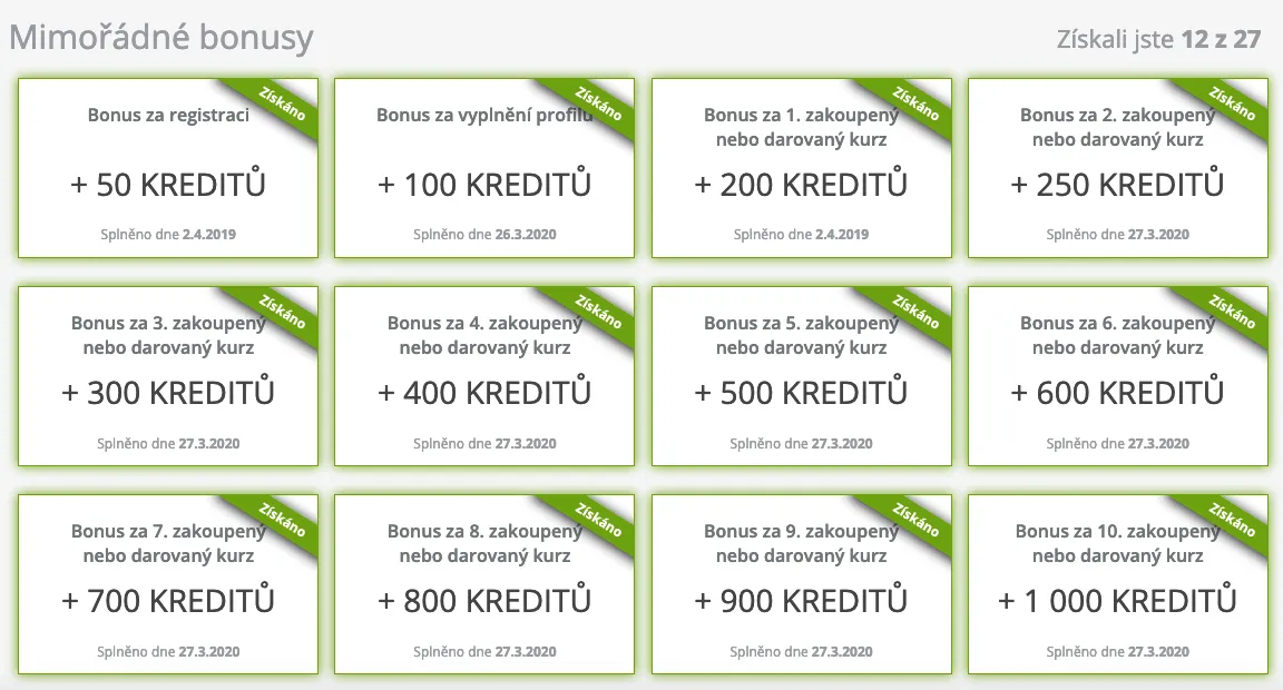 Poslední krok k úrovni VIP vel-mistr na Kurzech pro radost