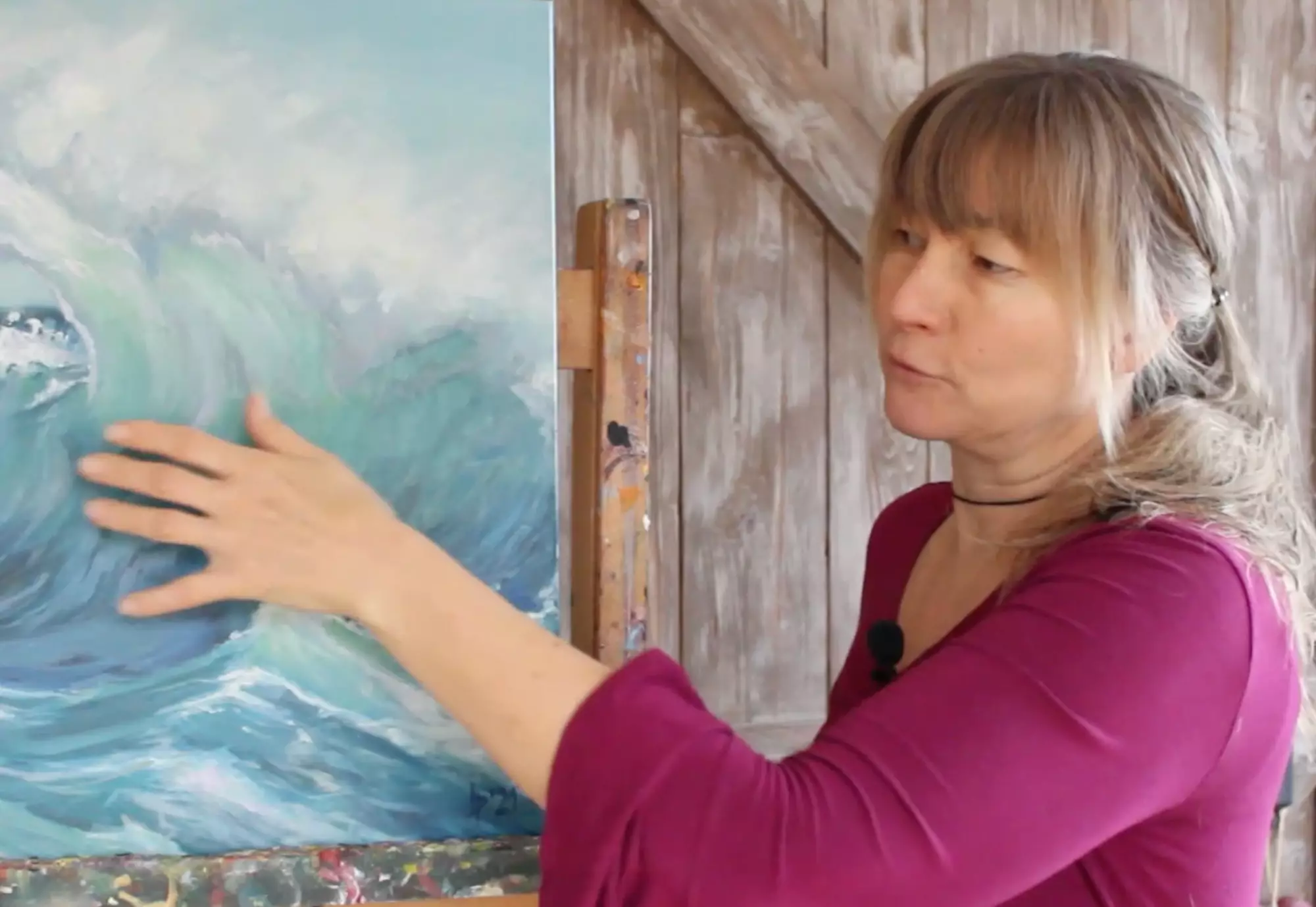 Hana Danková: Kurz olejomalby „Malujeme moře a vodopády“